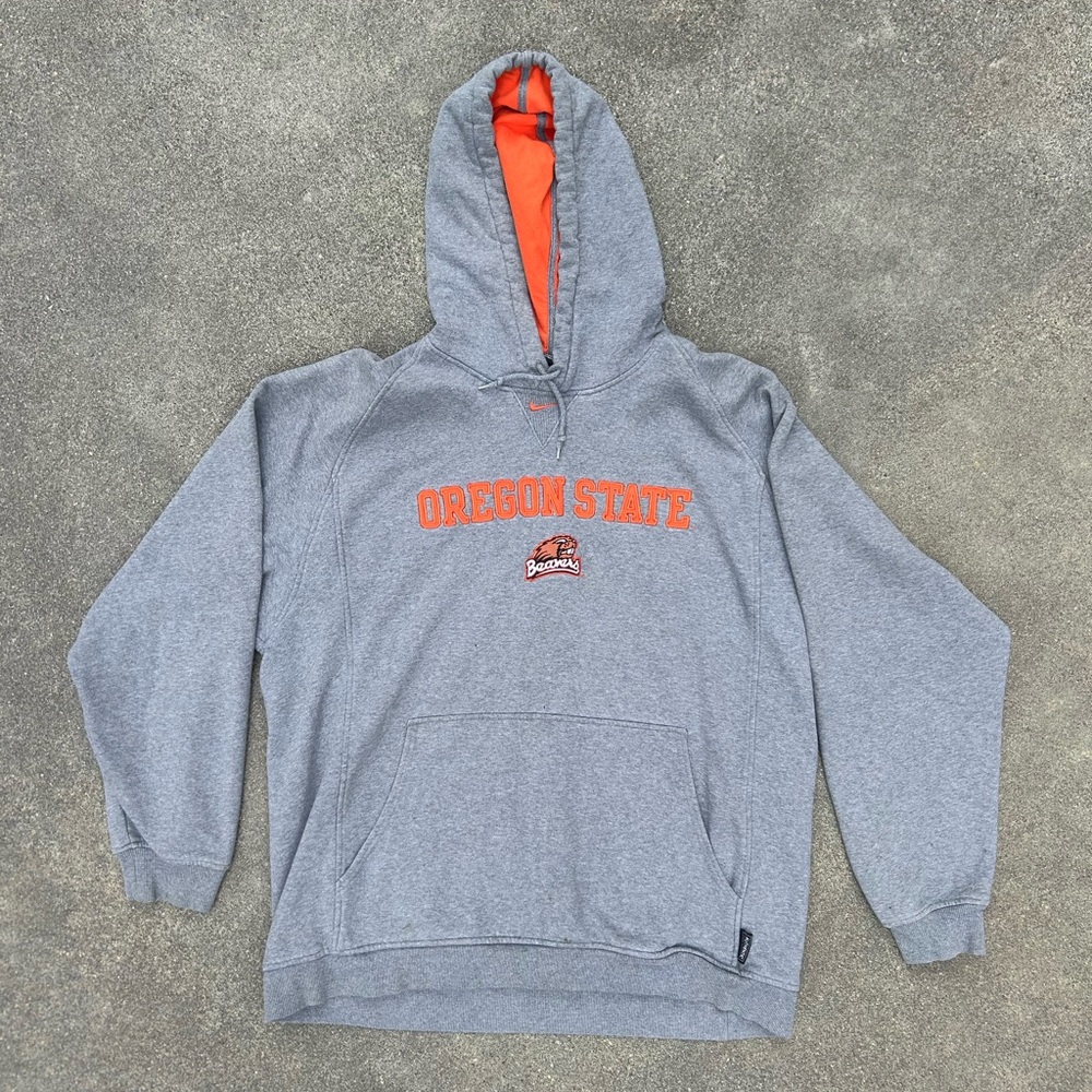 Vintage Nike Gray Oregon State Hoodie